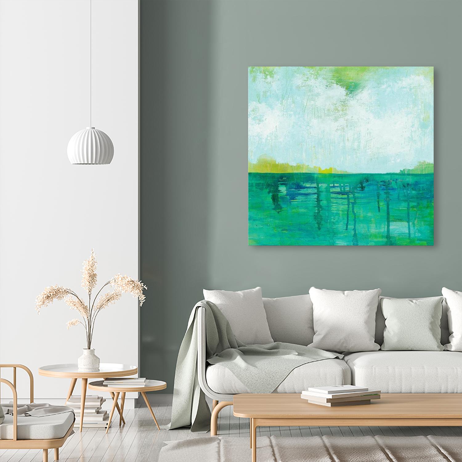 To the Shore by Melissa Averinos on GIANT ART - blue abstract