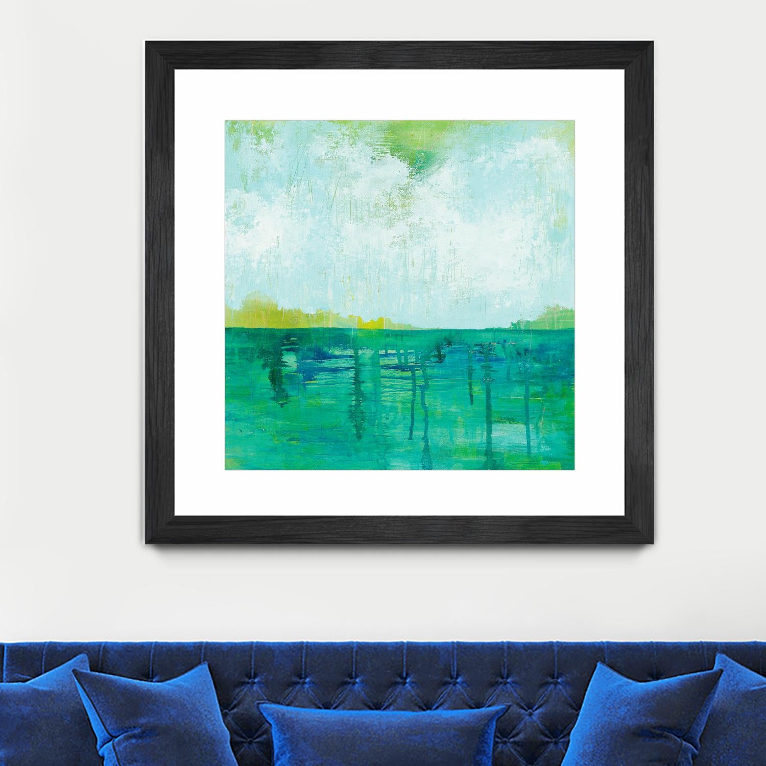 To the Shore by Melissa Averinos on GIANT ART - blue abstract