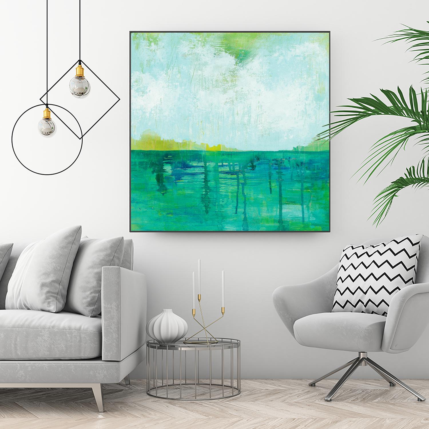 To the Shore by Melissa Averinos on GIANT ART - blue abstract