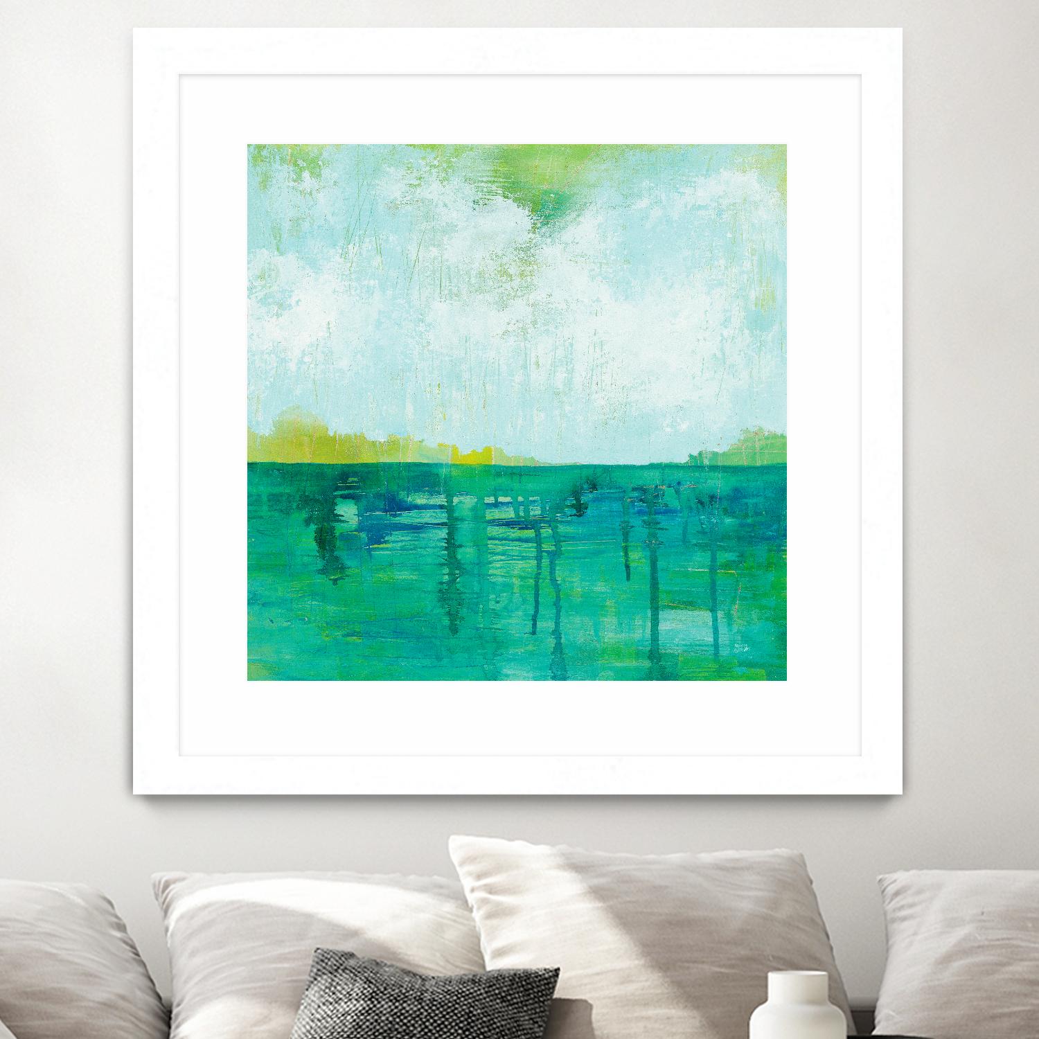 To the Shore by Melissa Averinos on GIANT ART - blue abstract