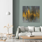 Black and Gold Abstract by Danhui Nai on GIANT ART - gold abstract orange