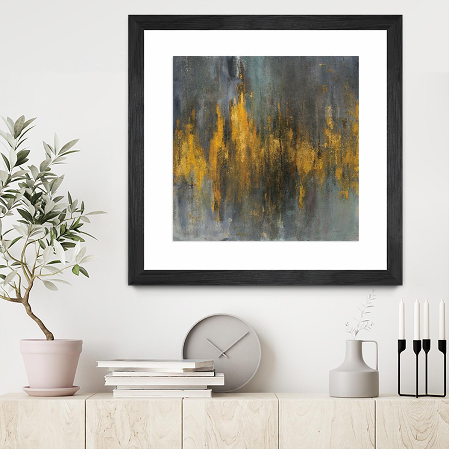 Black and Gold Abstract by Danhui Nai on GIANT ART - multi abstract abstract