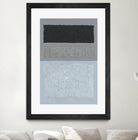 Painted Weaving II FB by Piper Rhue on GIANT ART - blue shapes gray