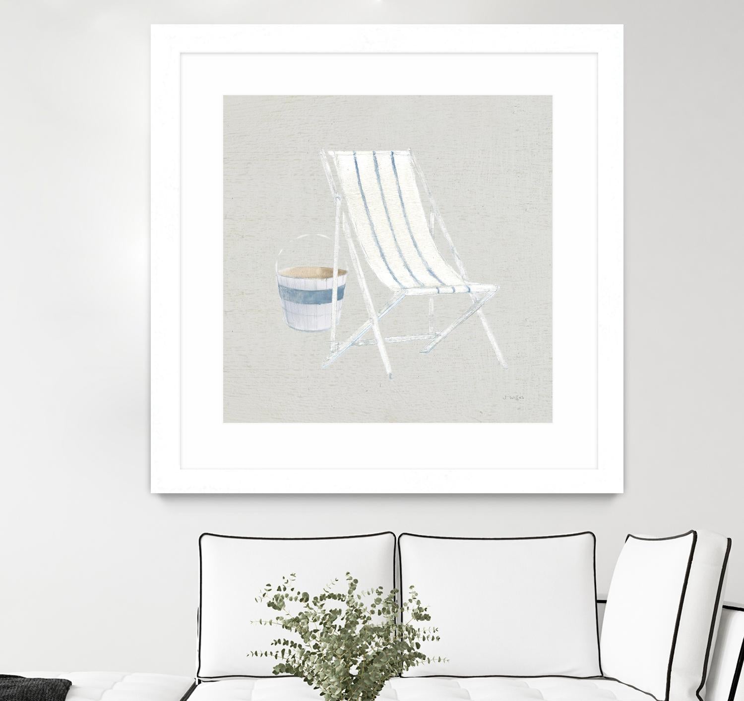 Serene Seaside III Tan by James Wiens on GIANT ART - multi coastal & nautical beach