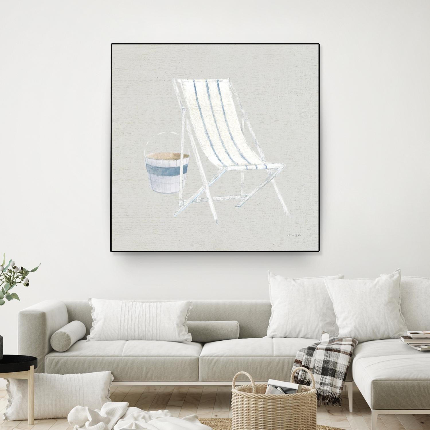 Serene Seaside III Tan by James Wiens on GIANT ART - multi coastal & nautical beach