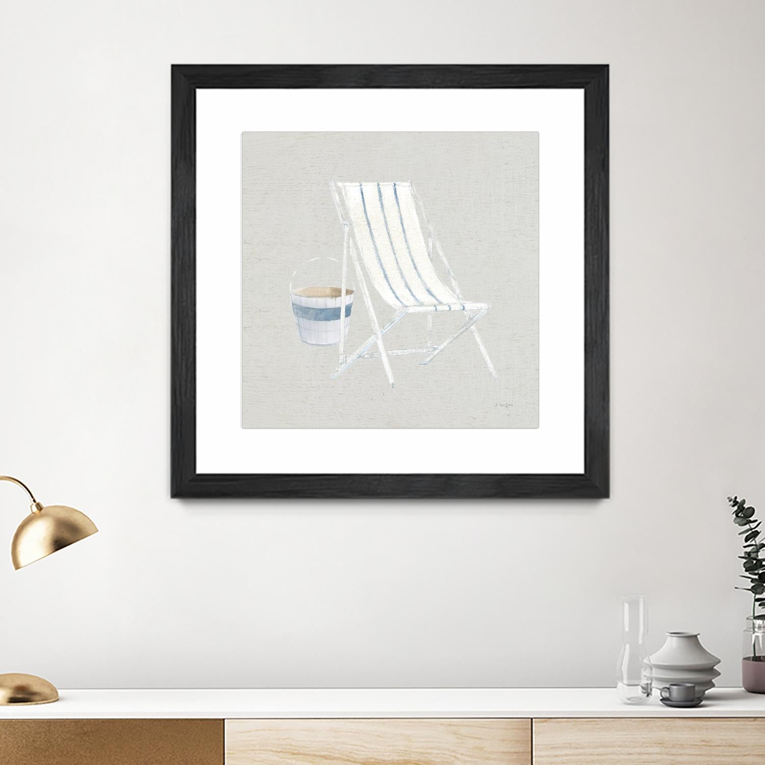 Serene Seaside III Tan by James Wiens on GIANT ART - multi coastal & nautical beach
