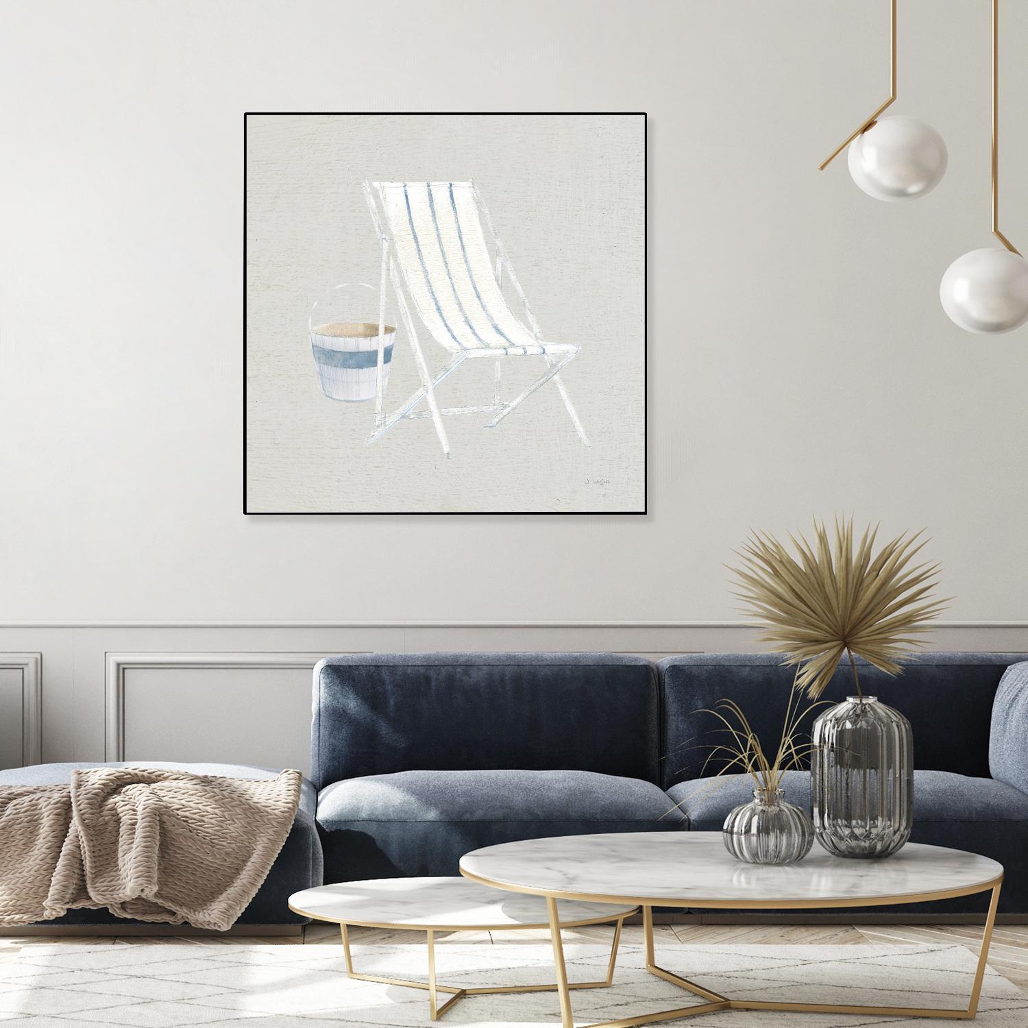 Serene Seaside III Tan by James Wiens on GIANT ART - multi coastal & nautical beach