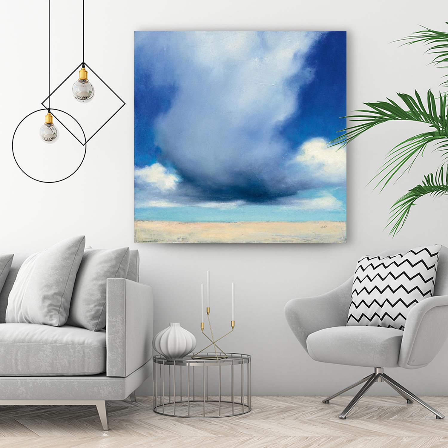 Beach Clouds I by Julia Purinton on GIANT ART - multi coastal & nautical beaches