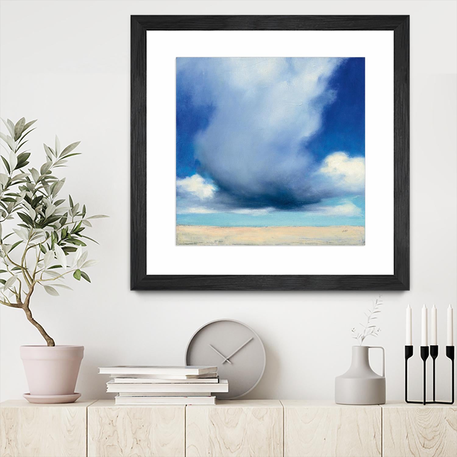 Beach Clouds I by Julia Purinton on GIANT ART - multi coastal & nautical beaches