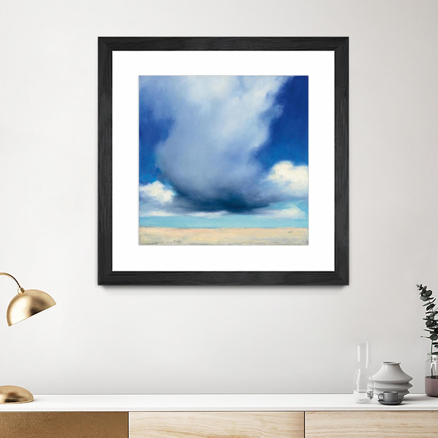 Beach Clouds I by Julia Purinton on GIANT ART - multi coastal & nautical beaches
