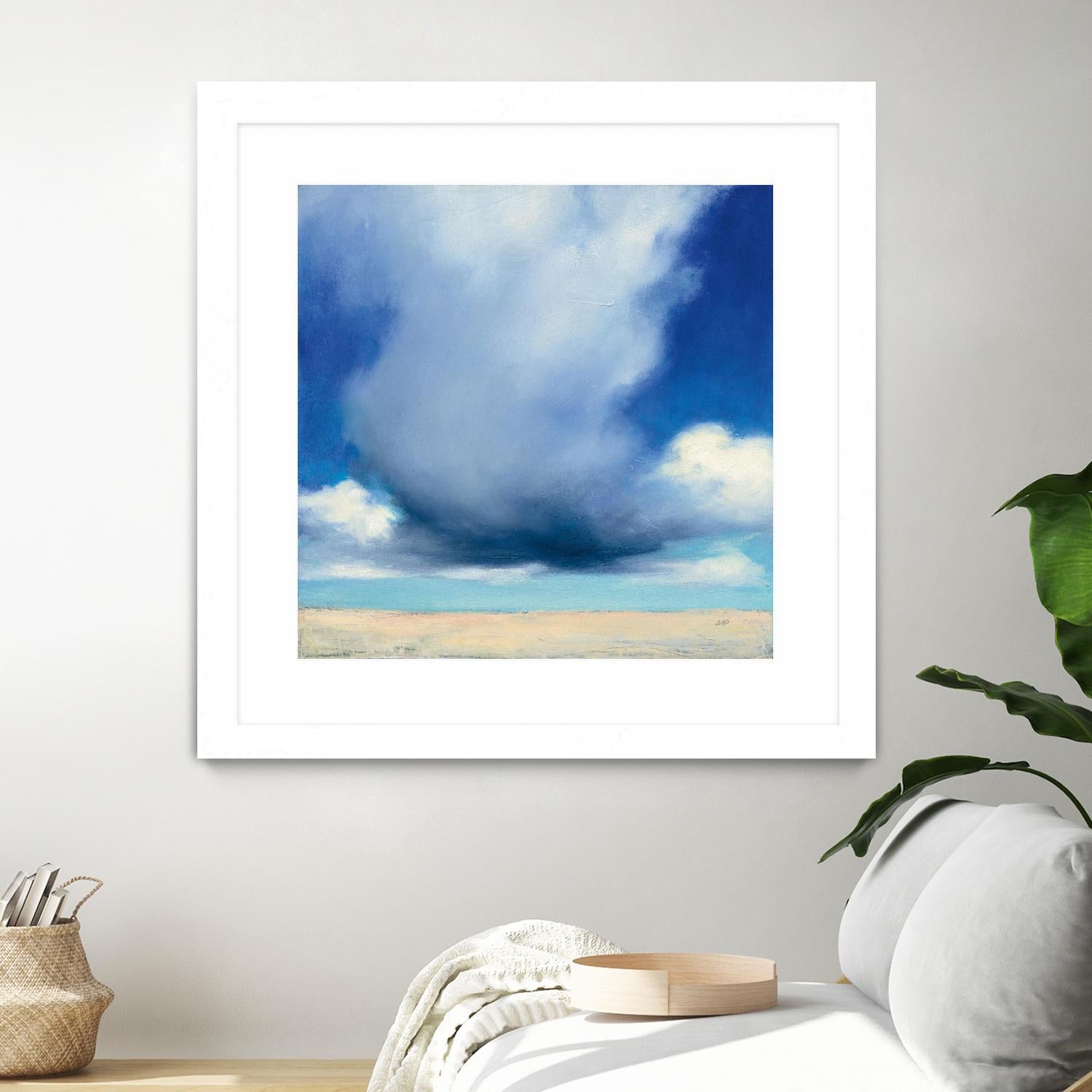 Beach Clouds I by Julia Purinton on GIANT ART - multi coastal & nautical beaches