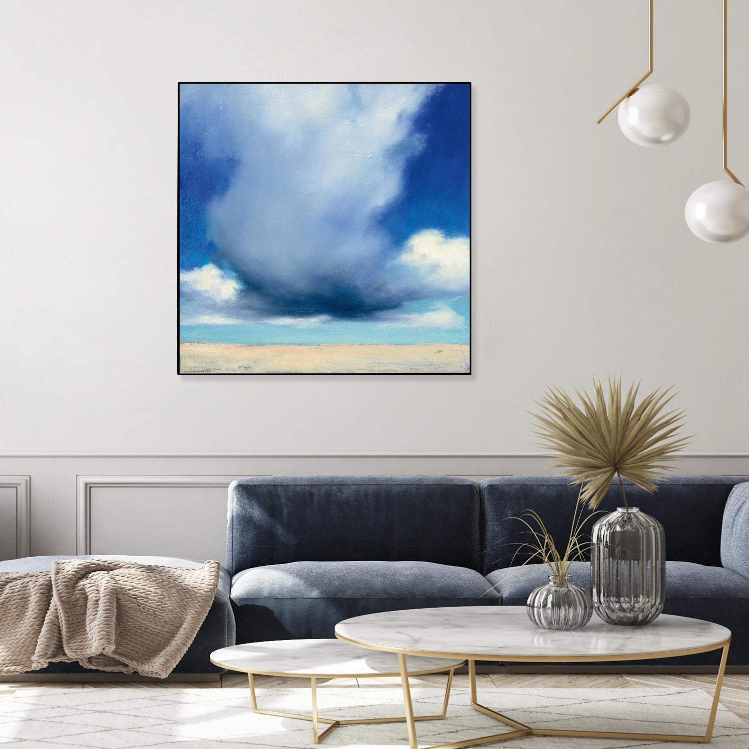 Beach Clouds I by Julia Purinton on GIANT ART - multi coastal & nautical beaches