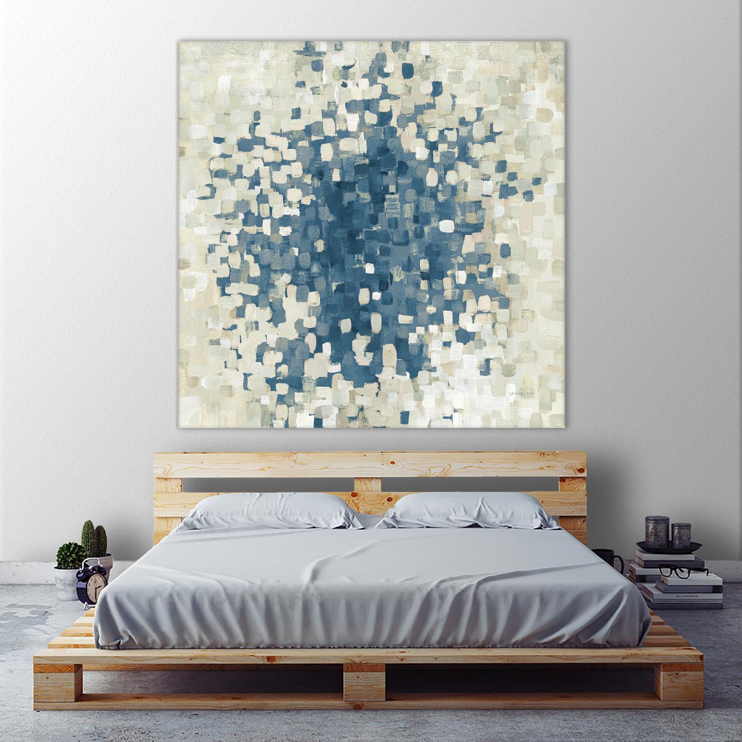 Summer Blocks Blue by Danhui Nai on GIANT ART - multi abstract abstract