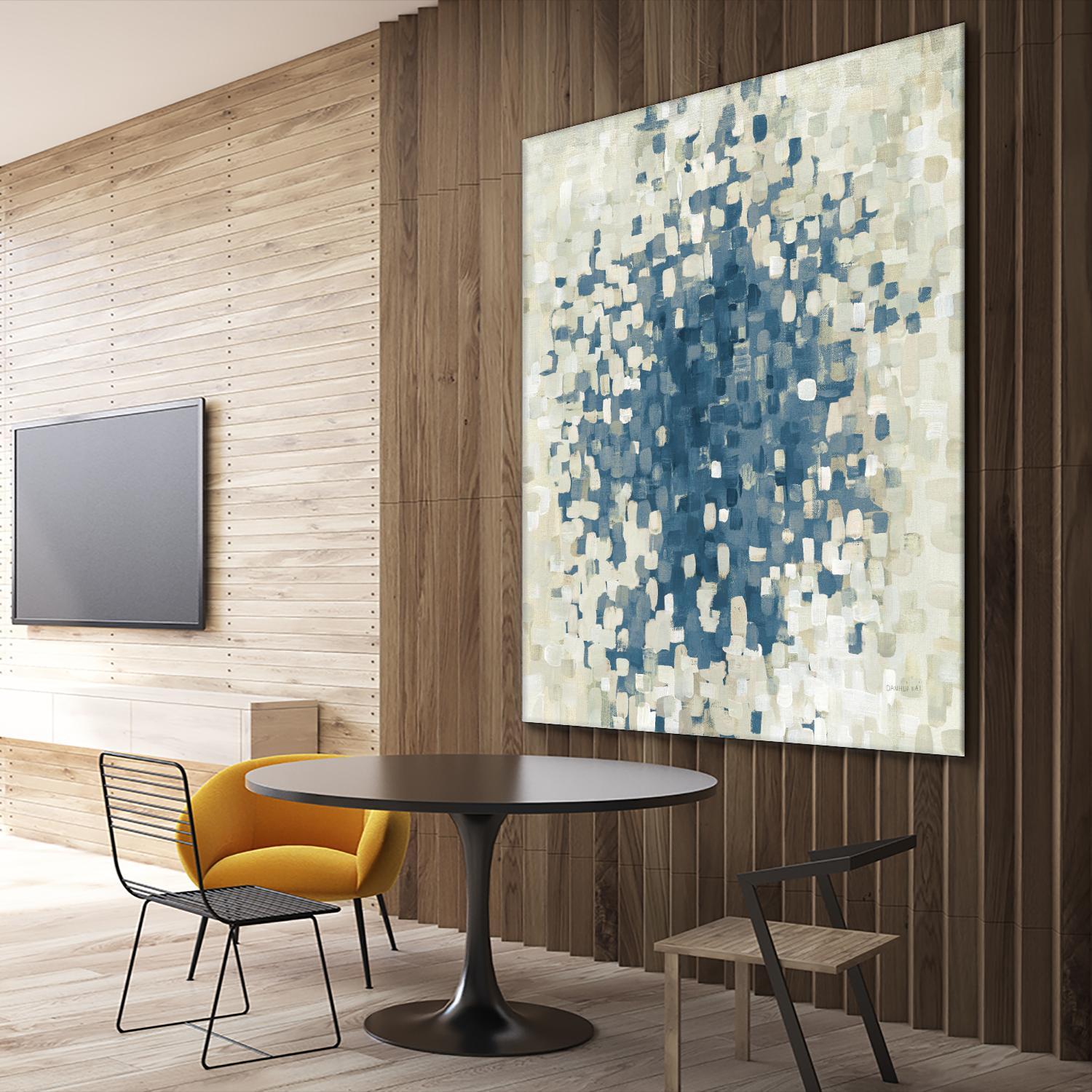 Summer Blocks Blue by Danhui Nai on GIANT ART - multi abstract abstract