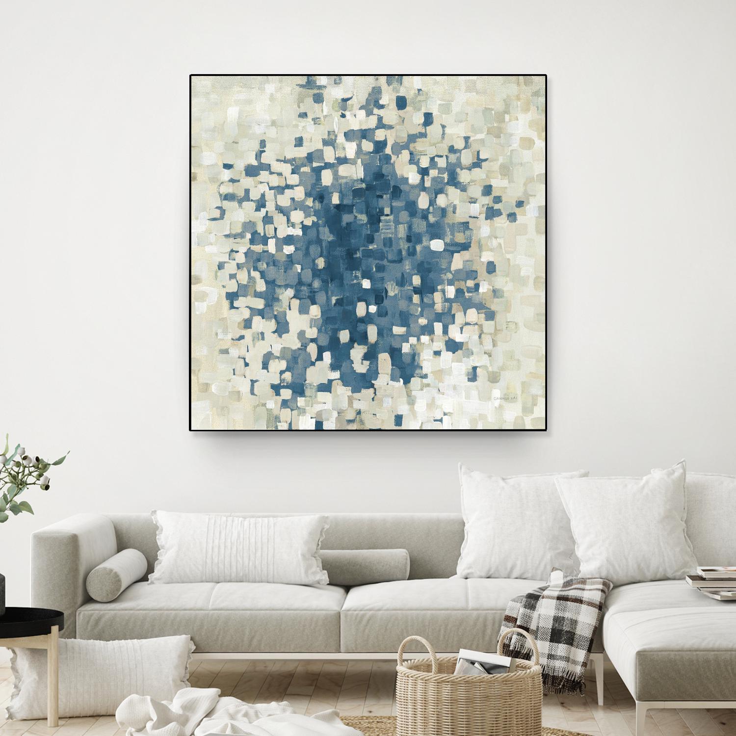 Summer Blocks Blue by Danhui Nai on GIANT ART - multi abstract abstract