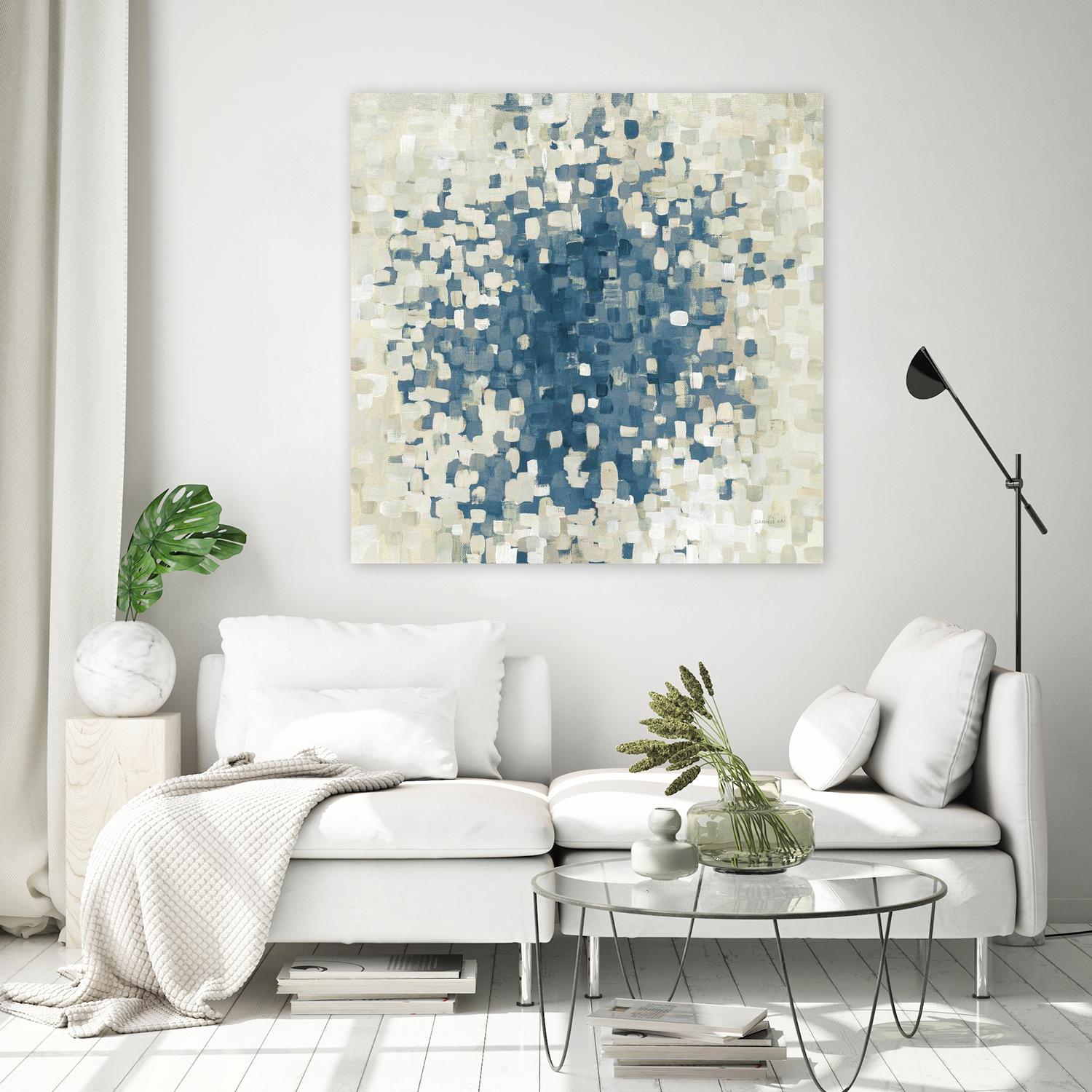 Summer Blocks Blue by Danhui Nai on GIANT ART - multi abstract abstract