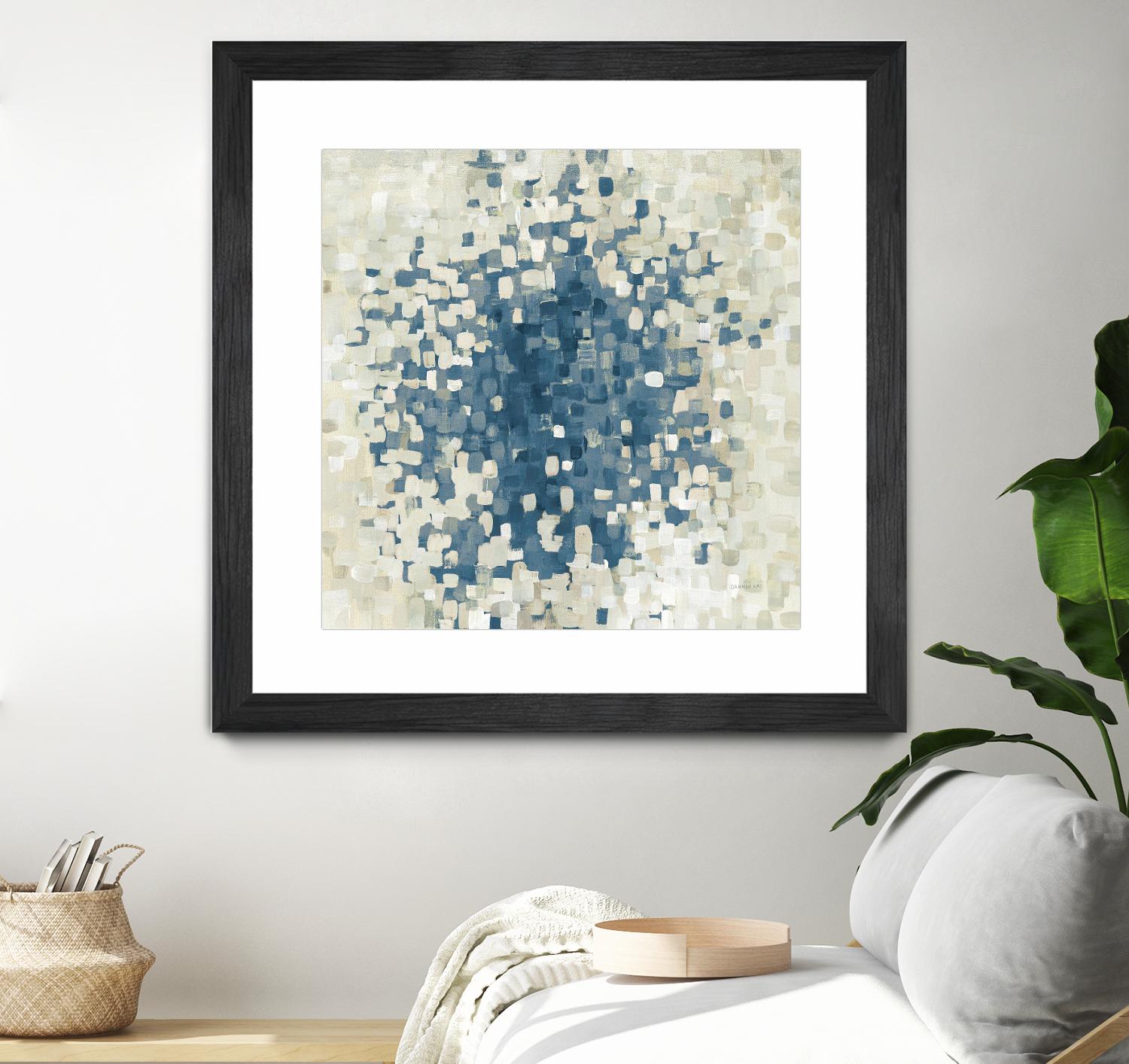 Summer Blocks Blue by Danhui Nai on GIANT ART - multi abstract abstract