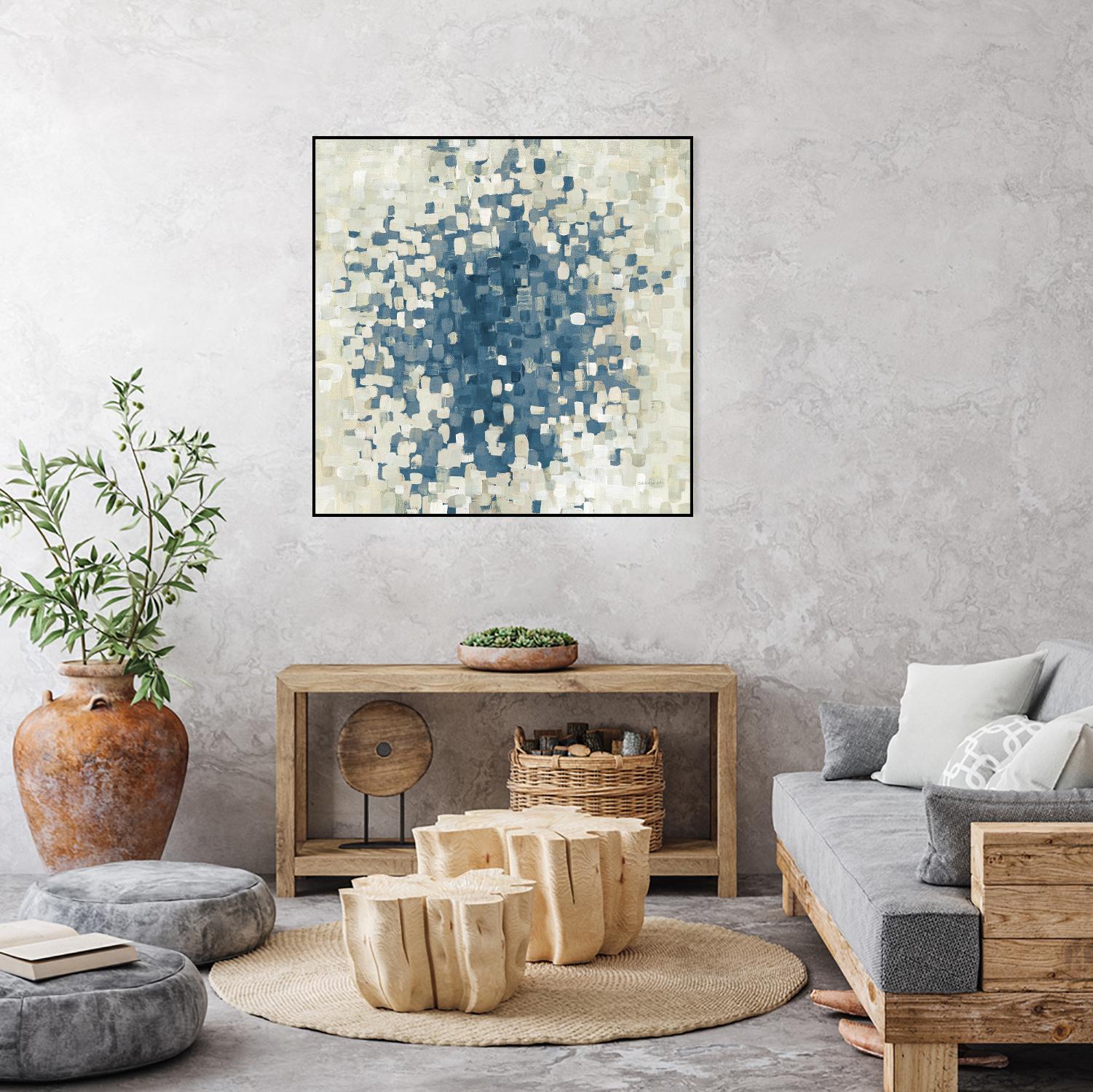 Summer Blocks Blue by Danhui Nai on GIANT ART - multi abstract abstract