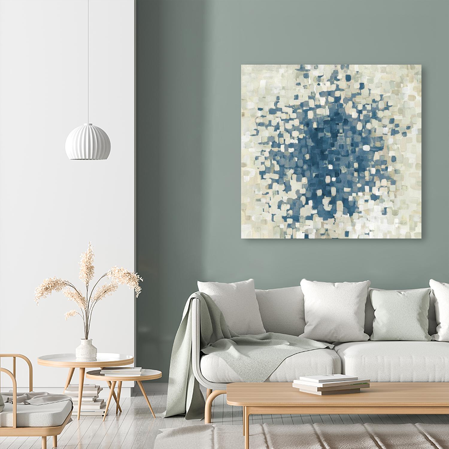 Summer Blocks Blue by Danhui Nai on GIANT ART - multi abstract abstract