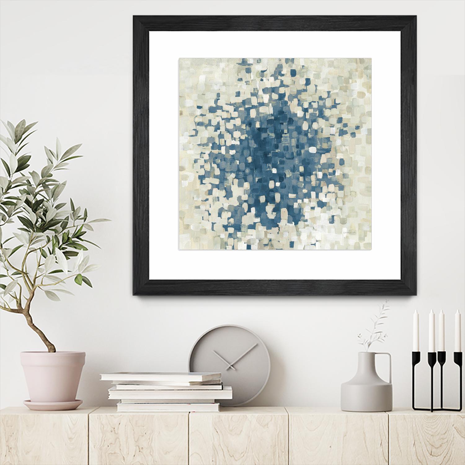 Summer Blocks Blue by Danhui Nai on GIANT ART - multi abstract abstract
