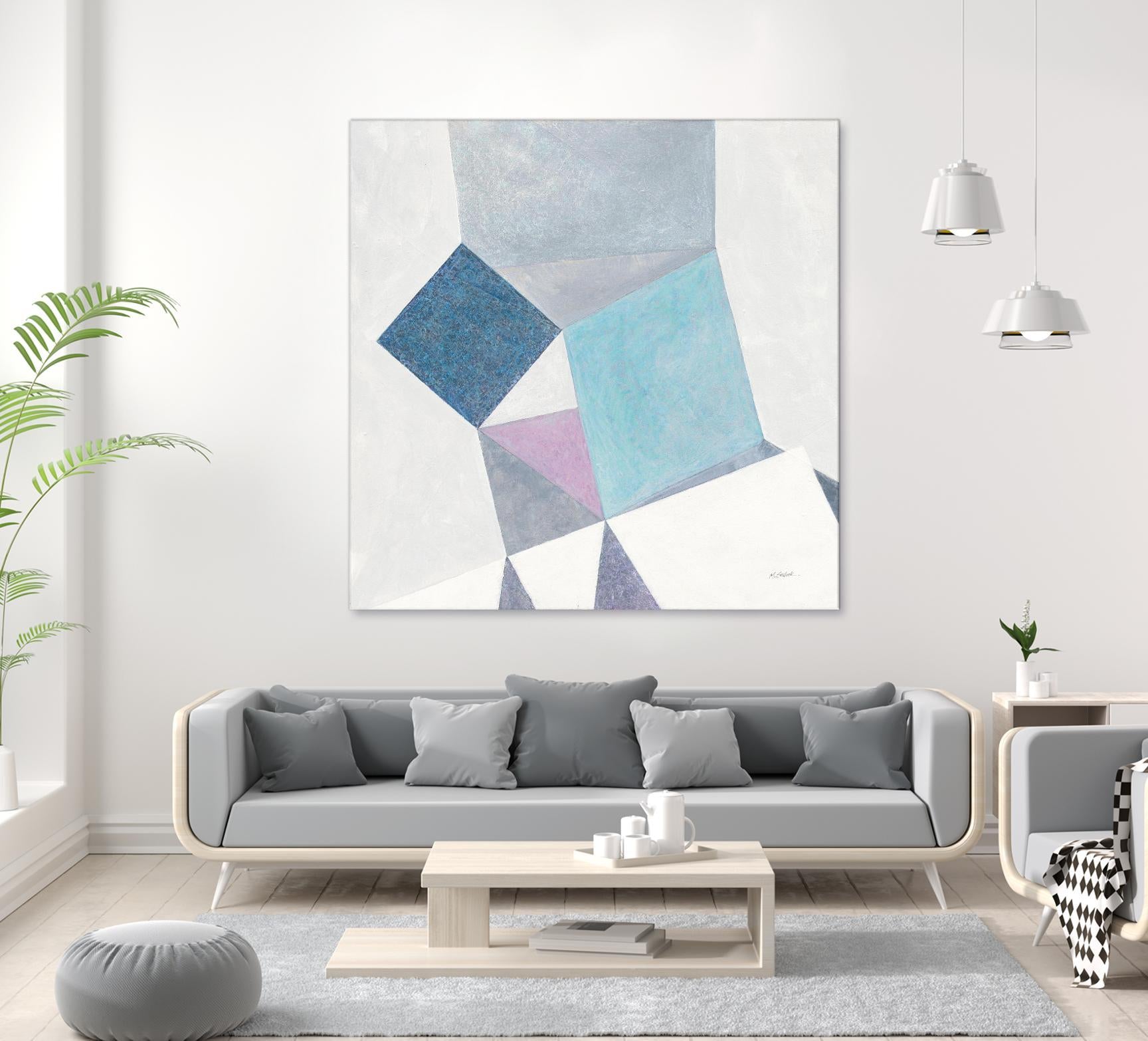 Bay Bridge V1 by Terri Burris on GIANT ART - whites & creams abstract abstract