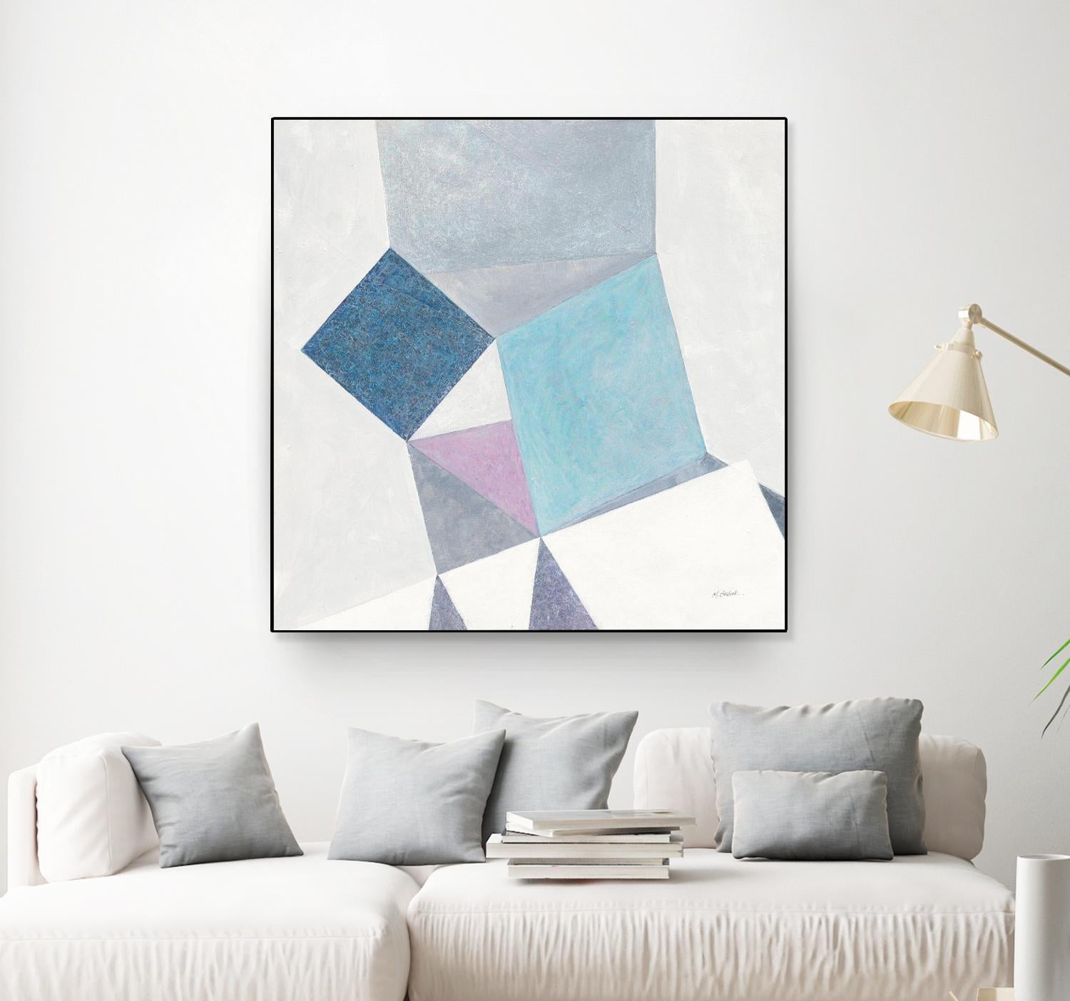 Bay Bridge V1 by Terri Burris on GIANT ART - whites & creams abstract abstract