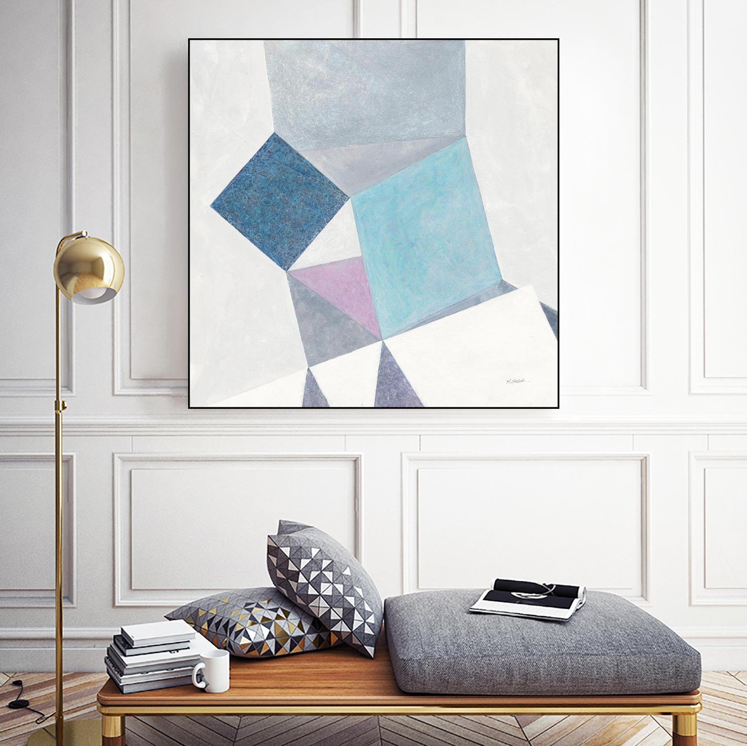 Bay Bridge V1 by Terri Burris on GIANT ART - whites & creams abstract abstract