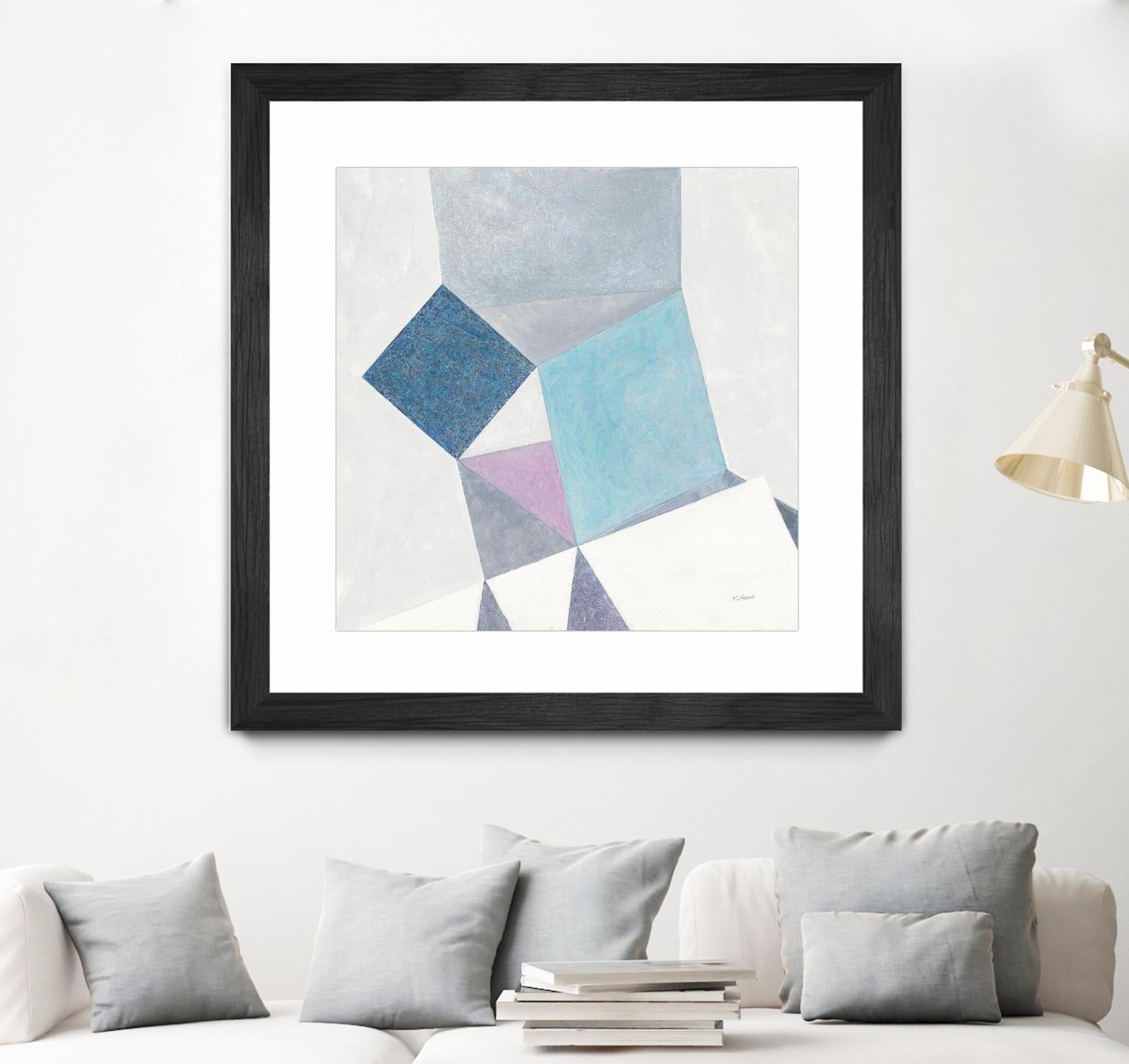 Bay Bridge V1 by Terri Burris on GIANT ART - whites & creams abstract abstract