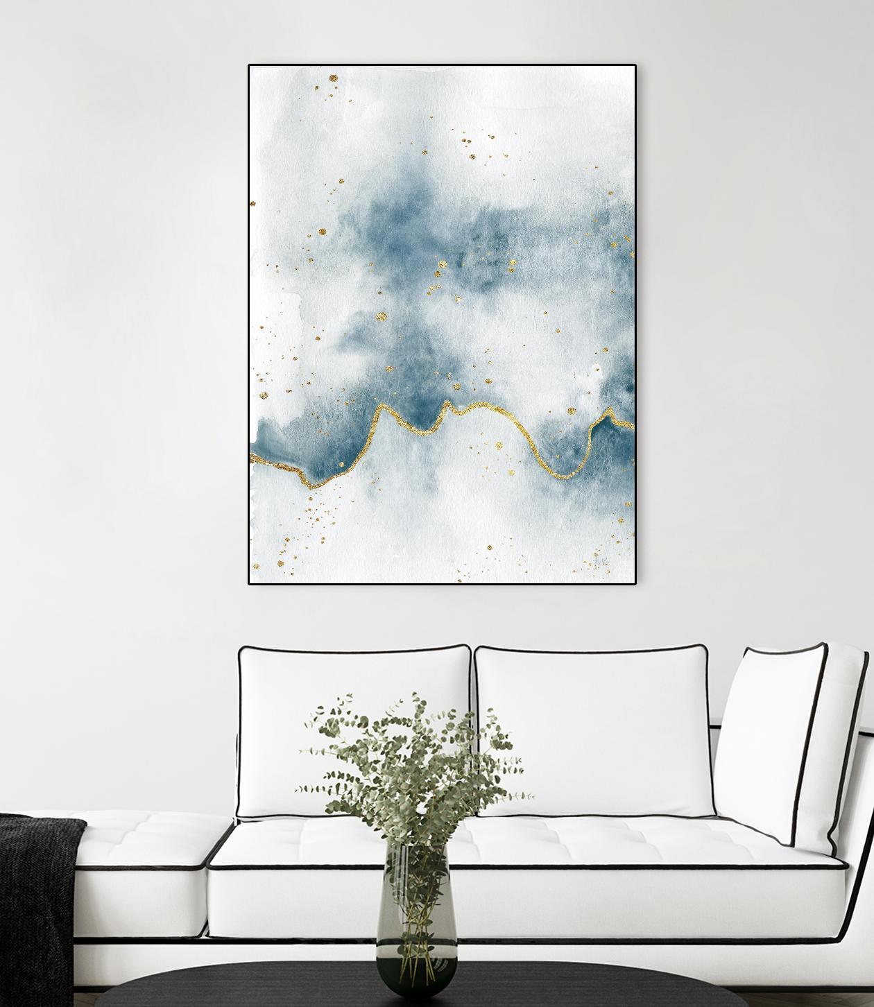 Flow with Gold II by Laura Marshall on GIANT ART - multi abstract abstract