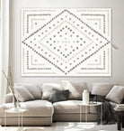 Daisy Dots Tile II Neutral by Wild Apple on GIANT ART - multi abstract abstract