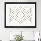 Daisy Dots Tile II Neutral by Wild Apple on GIANT ART - multi abstract abstract