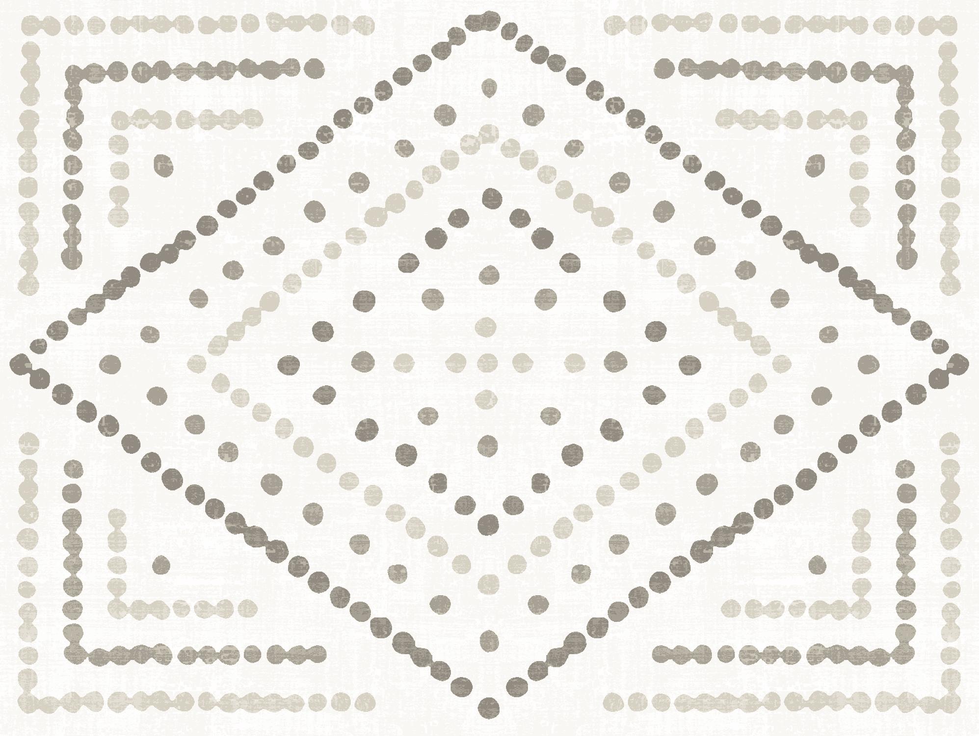 Daisy Dots Tile II Neutral by Wild Apple on GIANT ART - multi abstract abstract