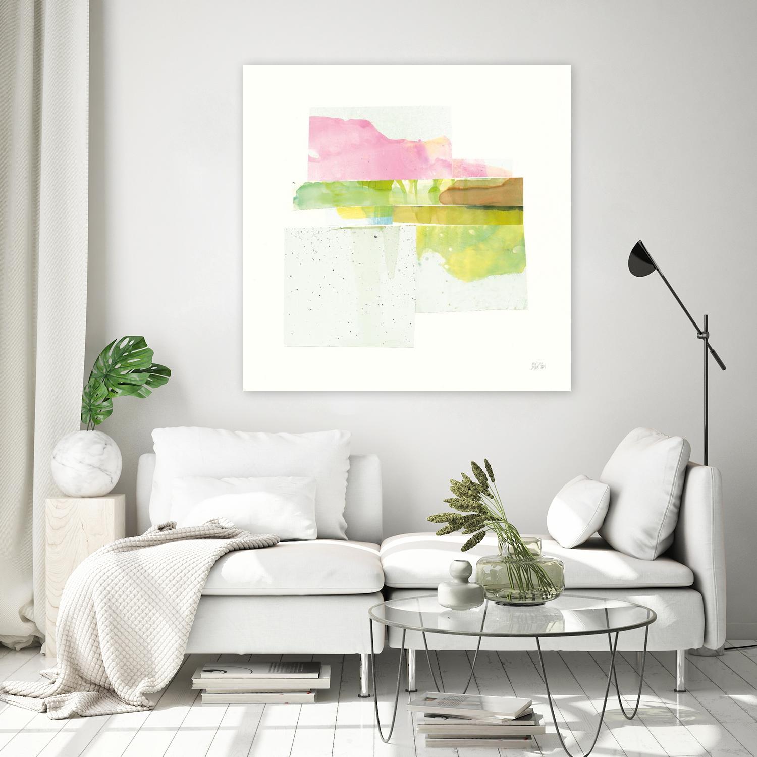 Stacks II v2 by Melissa Averinos on GIANT ART - pink abstract orange