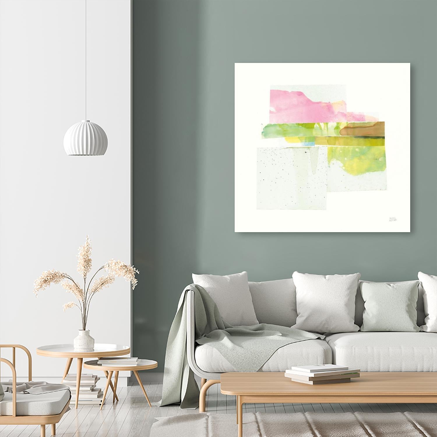 Stacks II v2 by Melissa Averinos on GIANT ART - pink abstract orange