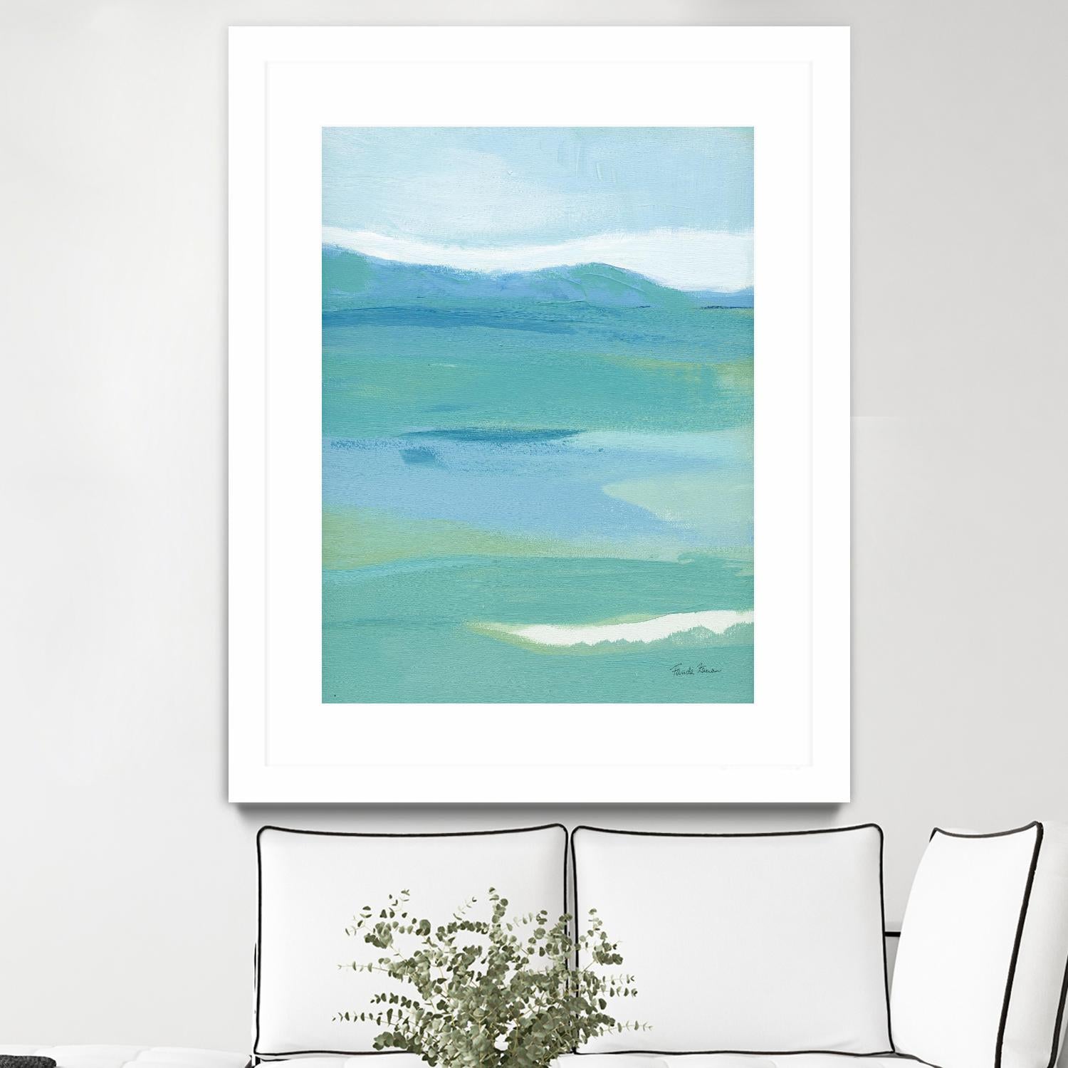 Coastal Bliss II by Farida Zaman on GIANT ART - multi abstract abstract