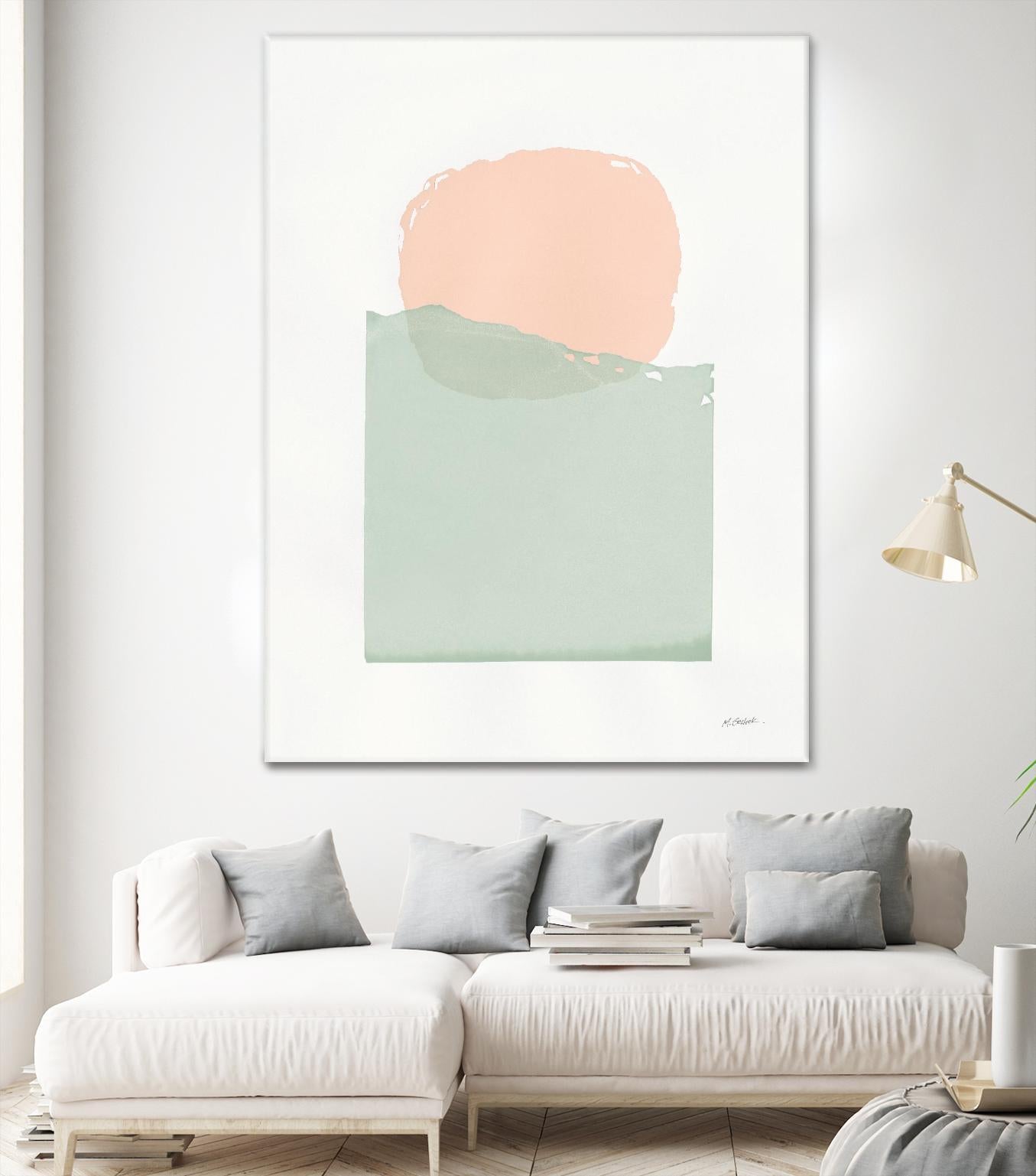 Buoyant Pink and Green by Mike Schick on GIANT ART - multi abstract abstract