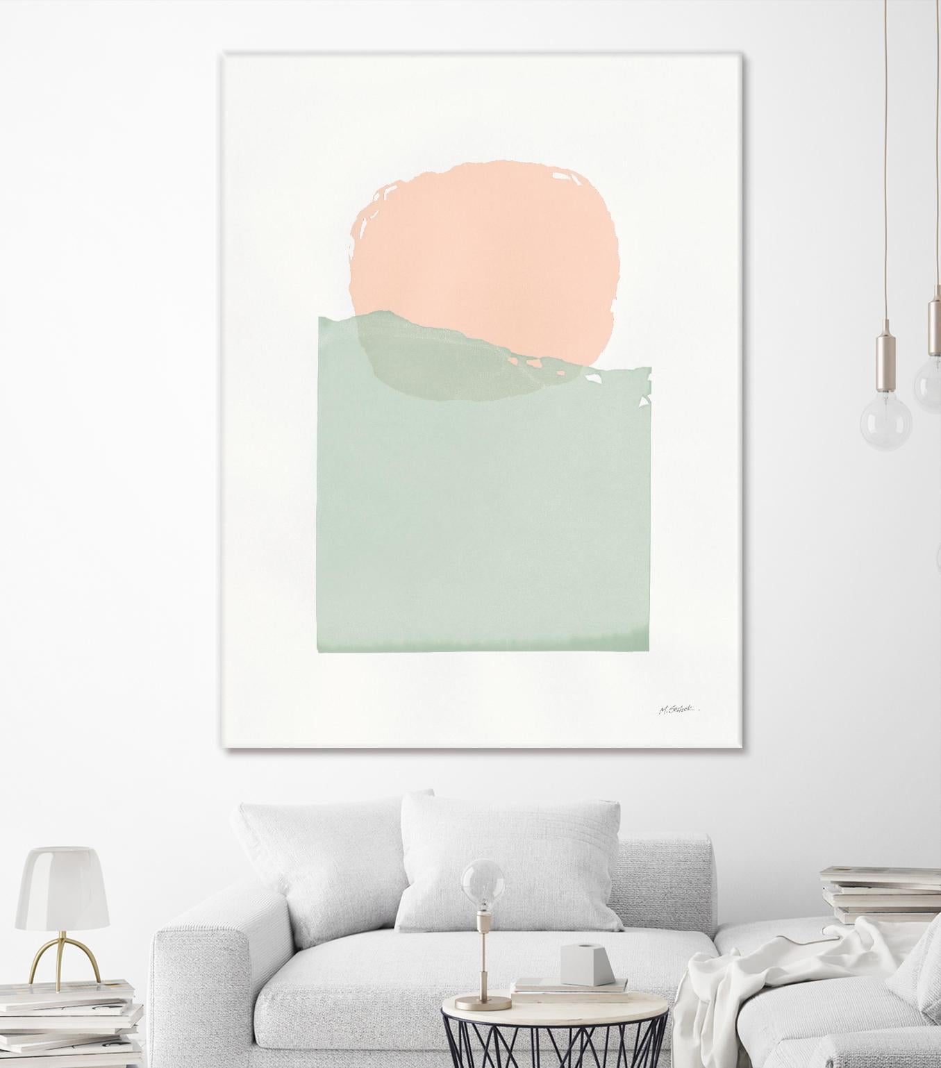 Buoyant Pink and Green by Mike Schick on GIANT ART - multi abstract abstract