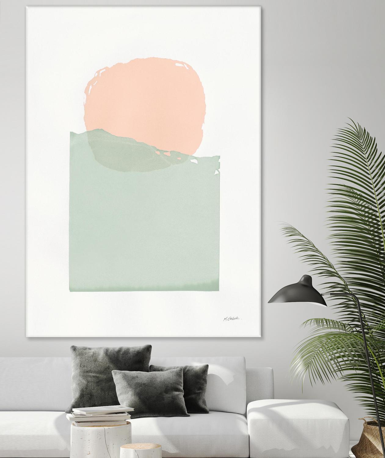 Buoyant Pink and Green by Mike Schick on GIANT ART - multi abstract abstract