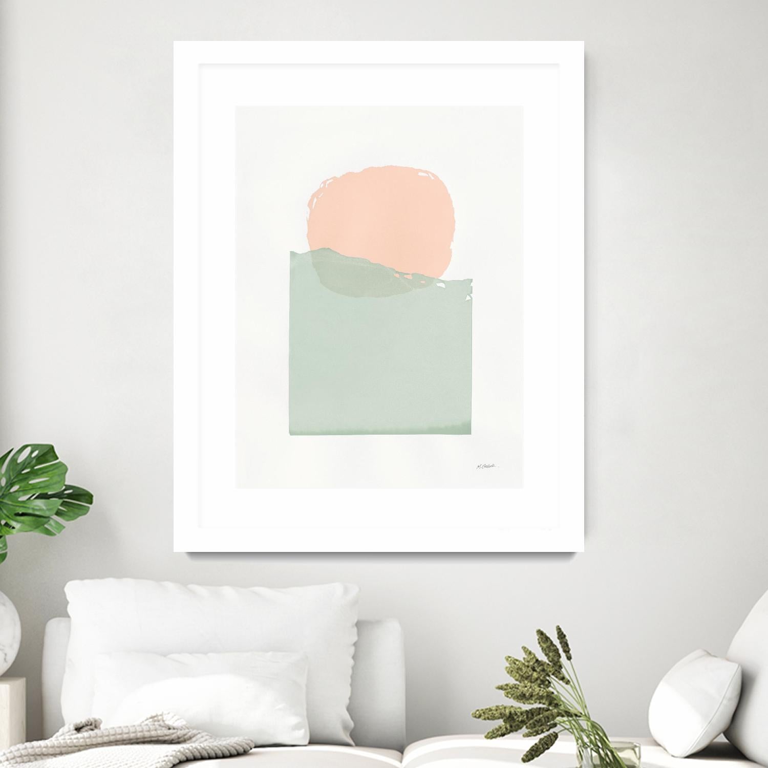 Buoyant Pink and Green by Mike Schick on GIANT ART - multi abstract abstract