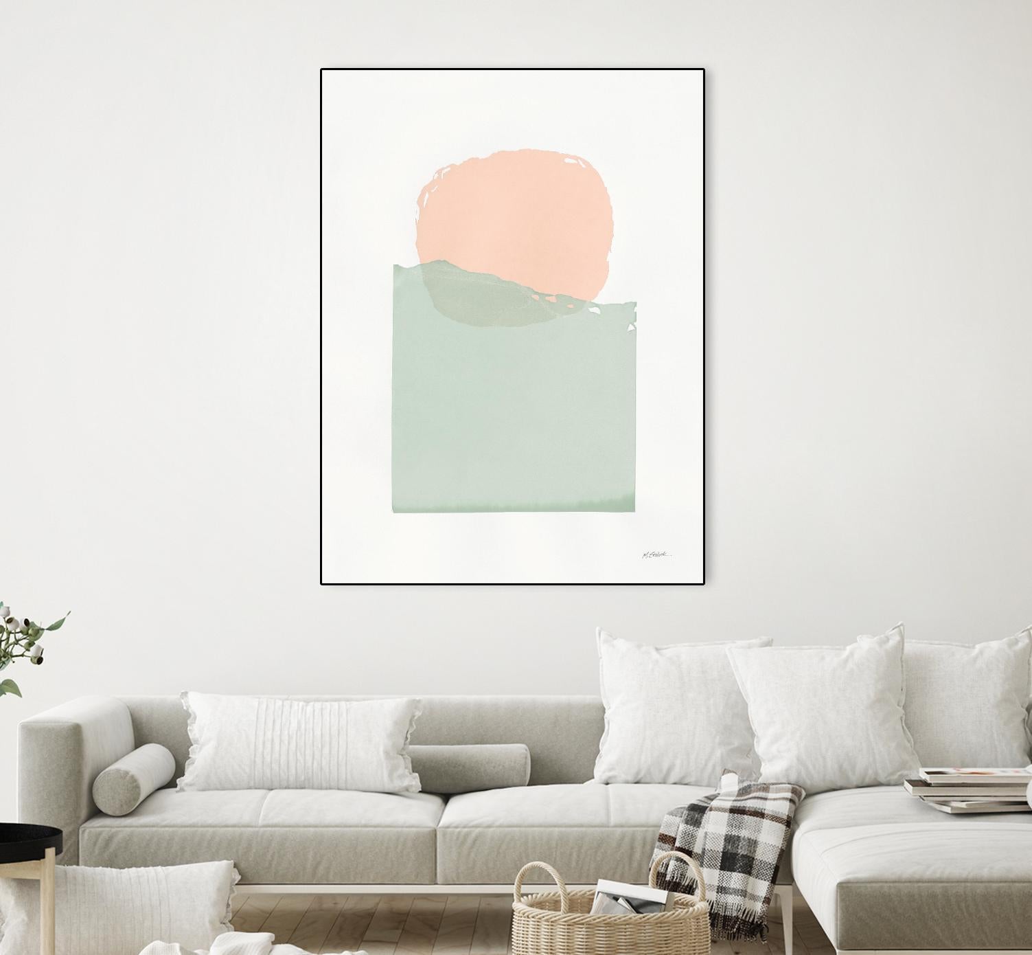 Buoyant Pink and Green by Mike Schick on GIANT ART - multi abstract abstract