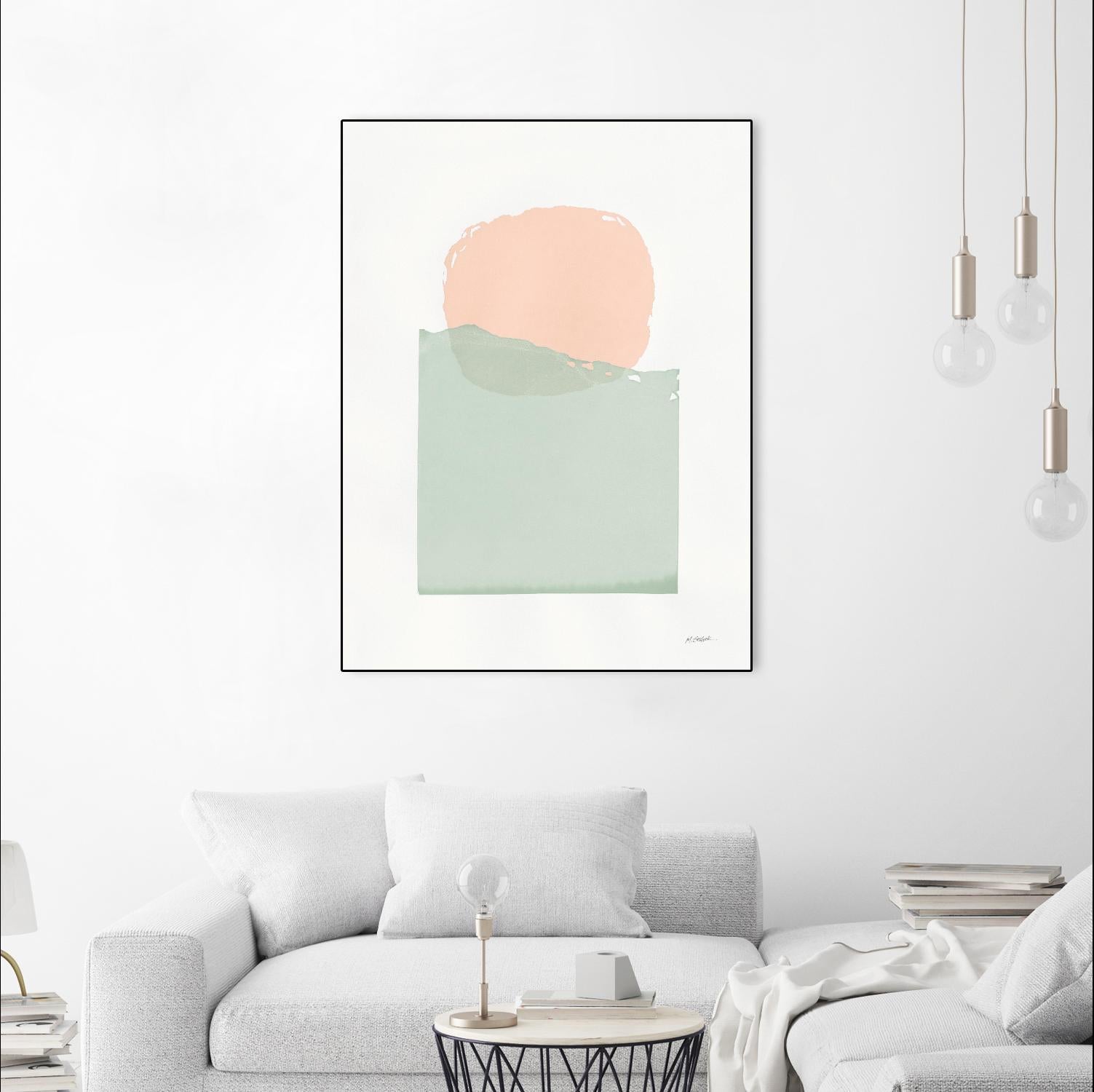 Buoyant Pink and Green by Mike Schick on GIANT ART - multi abstract abstract