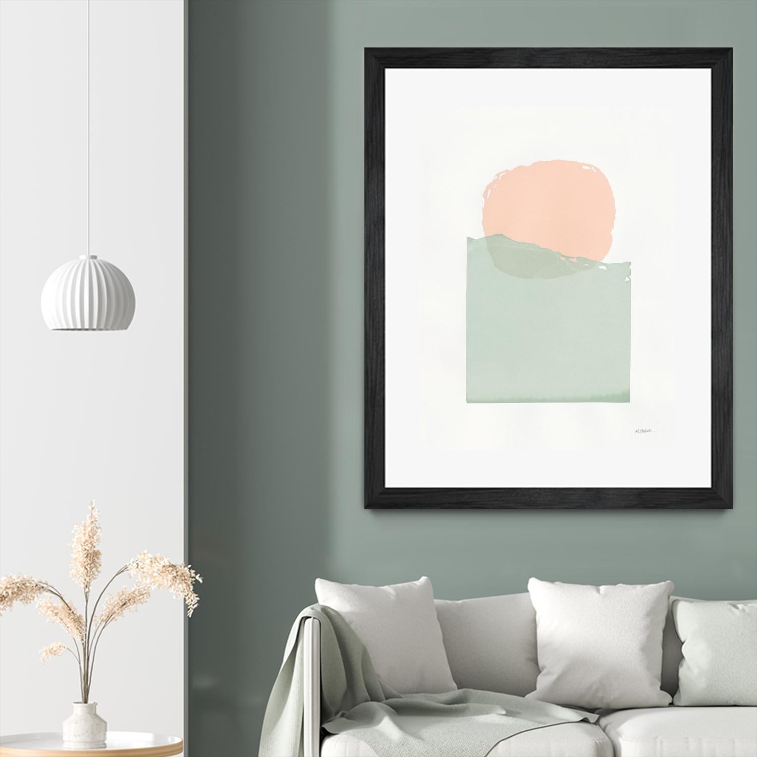 Buoyant Pink and Green by Mike Schick on GIANT ART - multi abstract abstract