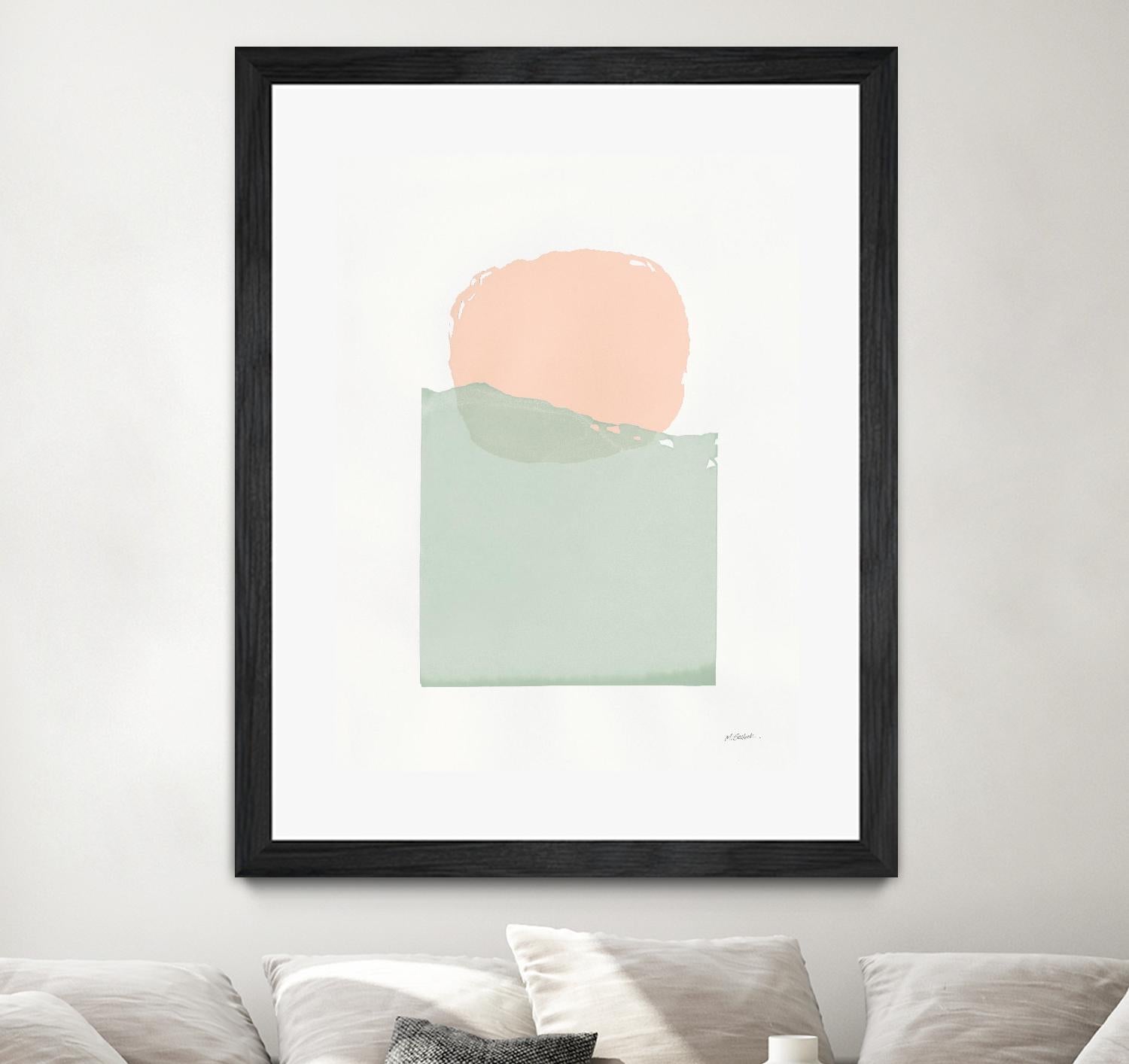 Buoyant Pink and Green by Mike Schick on GIANT ART - multi abstract abstract