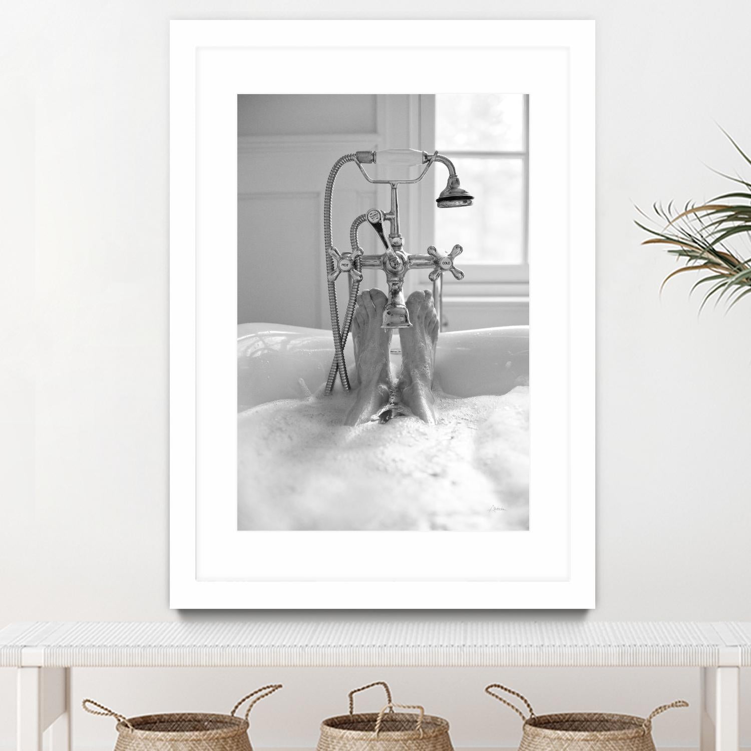 Bubble Bath I by Aledanda on GIANT ART - multi bath & laundry bath