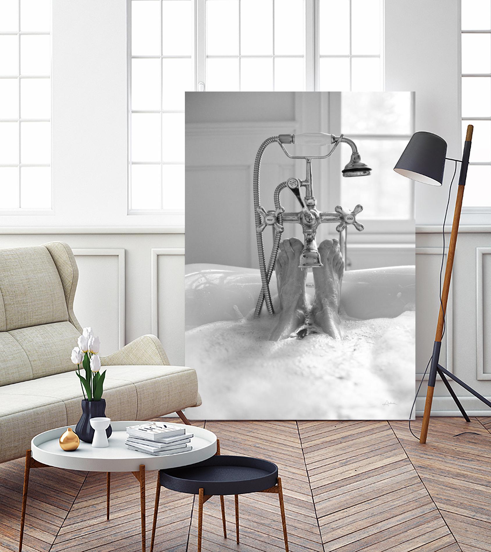 Bubble Bath I by Aledanda on GIANT ART - multi bath & laundry bath