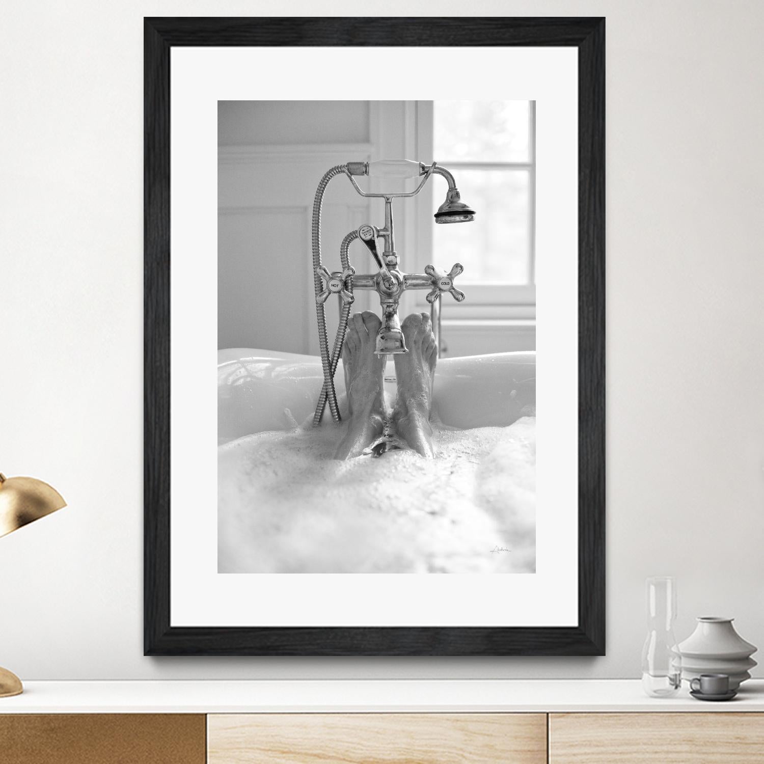 Bubble Bath I by Aledanda on GIANT ART - multi bath & laundry bath