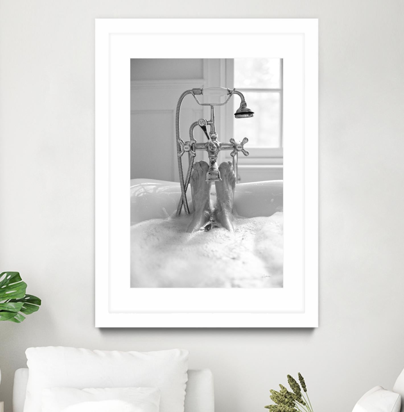 Bubble Bath I by Aledanda on GIANT ART - multi bath & laundry bath