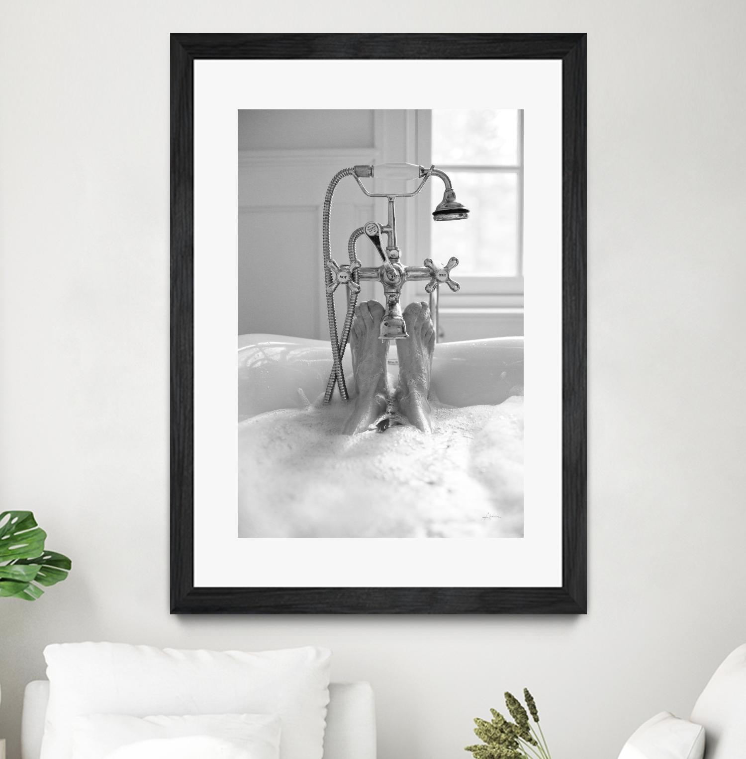 Bubble Bath I by Aledanda on GIANT ART - multi bath & laundry bath