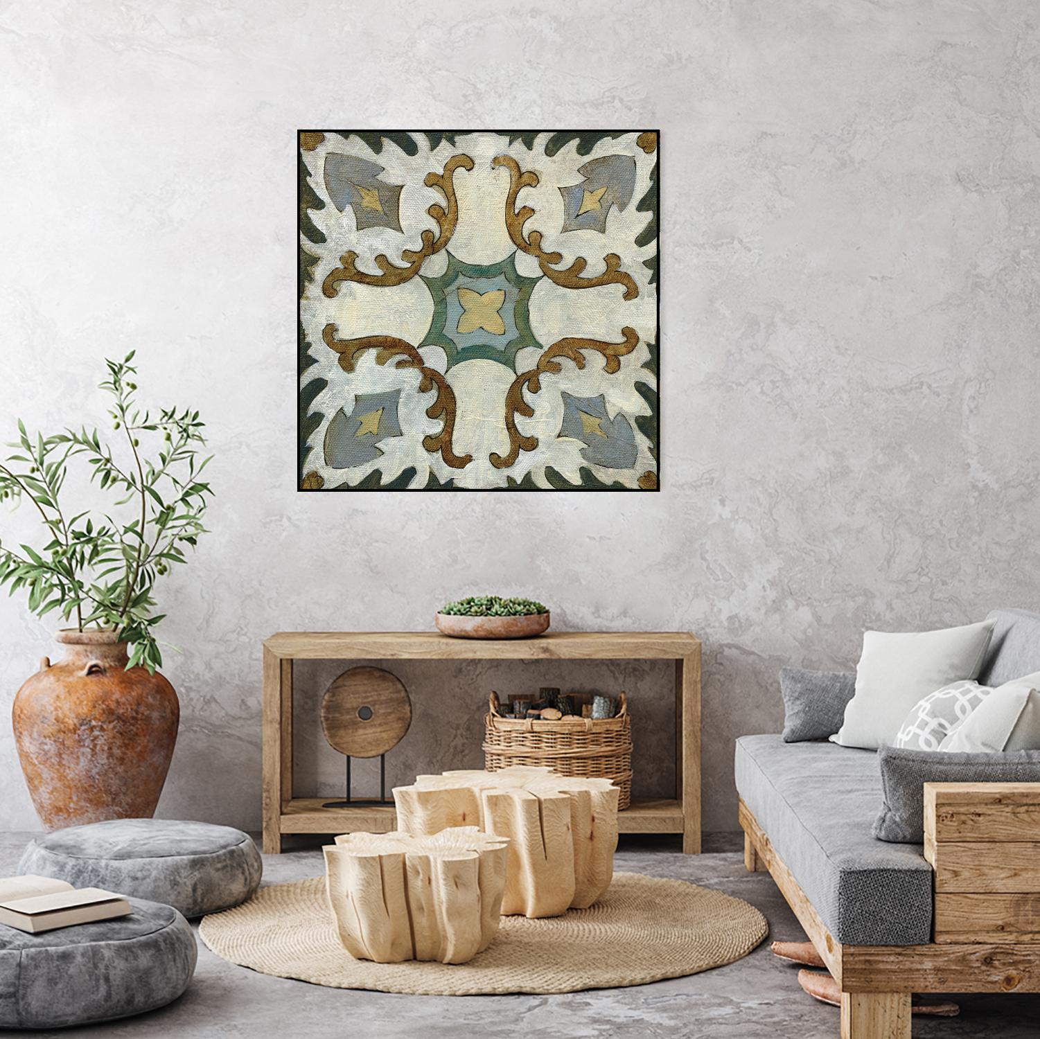 Old World Tile I by Silvia Vassileva on GIANT ART - multi abstract abstract