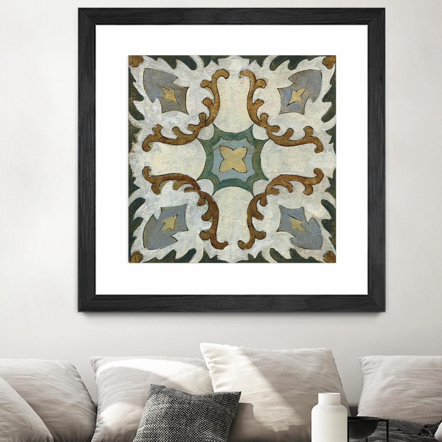Old World Tile I by Silvia Vassileva on GIANT ART - multi abstract abstract